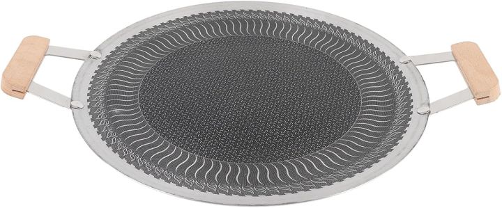 Korean%20BBQ%20Grill%20Pan%20with%20Stainless%20Steel%20Non%20Stick%20Material%203%20Layer%20Composite%20Structure%20Sturdy%20Heatproof%20Fast%20Heating%20Round%20BBQ%20Griddle%20Pan%20-%20Image%203