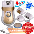4 in 1 ORIGINAL 903 Women Epilator Shaver Depilator - Women’s Facial Hair Remover - Best Mini Rechargeable Professional Electric Female Shaving machine - Depilatory Use for Full Body - Lady Hair Remover Tool - 903 Ladies Shaver Hair Removal Accessories. 