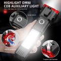 8 in 1 LED 3W Torch Light Rechargeable Flashlight, Long Distance Beam Range Car Rescue, Hammer Window Glass, Seat Belt Cutter Built in Mobile USB Fast Charger Power Bank. 