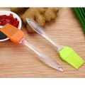 Kitchen Silicon Flat Pastry Brush Multi Purpose Silicon Oil Cooking Brush for Grilling, Tandoor and BBQ (Multi Color). 