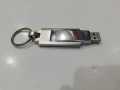 Metal USB with key ring. 