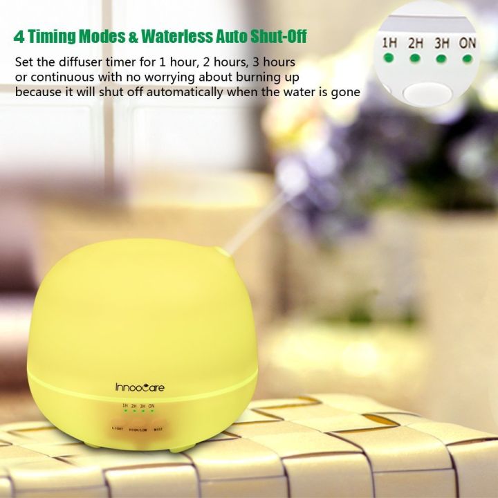 InnooCare%20Essential%20Oil%20Aromatherapy%20Ultrasonic%20CoolMist%20Diffuser%20with%207%20Color%20Changing%20LEDs%20and%204%20Timer%20Settings%20-%20500ml%20-%20Image%204