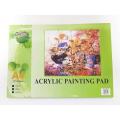Acrylic Painting Paper Pad A-4 size 300GSM/10 Sheets a4 sketch book painting pad. 