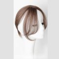 Brown Seamless Synthesis Invisible Hair Extensions Hair Accessories Girl Clip In Forehead Fake Middle-part Bangs Front Side Bangs 3D Eight-character Bangs Synthetic Hairpiece. 
