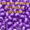 300 PCS TWO TONE SHADE CRYSTAL DIAMOND CUTS BEAD IN 5 DIFFERENT FINEST COLOURS, SIZE 8MM FOR CRAFT PROJECT DIY SEWING CRAFT SUPPLIES.   TWO TONE SHADE CRYSTAL DIAMOND CUTS BEADS.. 