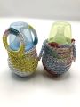 MiniMe Pack of 3 Crochet Fancy Feeder Bottle Cover / Feeder Covers for Small, Medium and Large Size bottle with Ring Handle (Qureshia Work). 