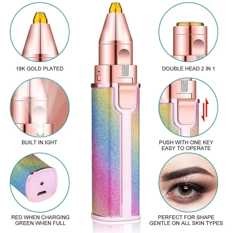 LED Eyebrow Trimmer & Hair Remover