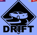 The Decoriya City -  The Drifting Car Wall Sticker For Car Lover, Showroom Teenager Room Decor, Best Decoration Of Car Lover. 