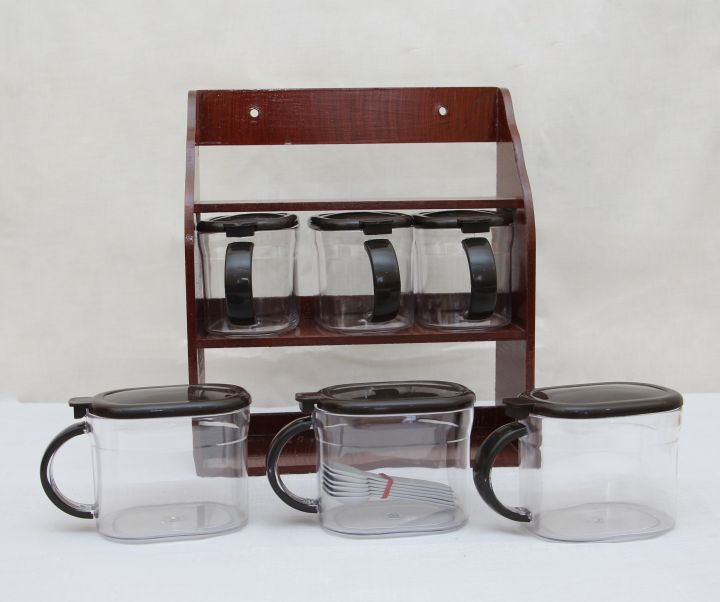 "Premium%20Wooden%20Spice%20Rack%20Organizer%20&%20Masala%20Rack%20Set%20with%20Jars%20%20Wall%20Mountable%20Spice%20Rack%20and%20Masala%20Boxes%20for%20Kitchen%20%20Wood%20"%20-%20Image%204