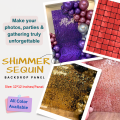 Shimmer Wall Backdrop Decorations Panel | Wedding, Birthday, Anniversary, Engagement & Bridal Shower Party Decor Panel (Champagne). 