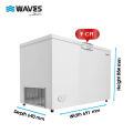 Waves WDF-309 Single Door Deep Freezer - 9 Cft - Beige - 30% Extra Energy Saving. 