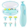 Baby Nail Clippers 6 in 1, Baby Nail Cutter Safe Electric Baby Nail Trimmer Kit, Baby Nail File Kit, With Heads, Newborn Toddler Toes and Fingernails, Trim and Polish Manicure Pedicure Nail Clippers For Infant Newborn Baby Nail Cutter. 
