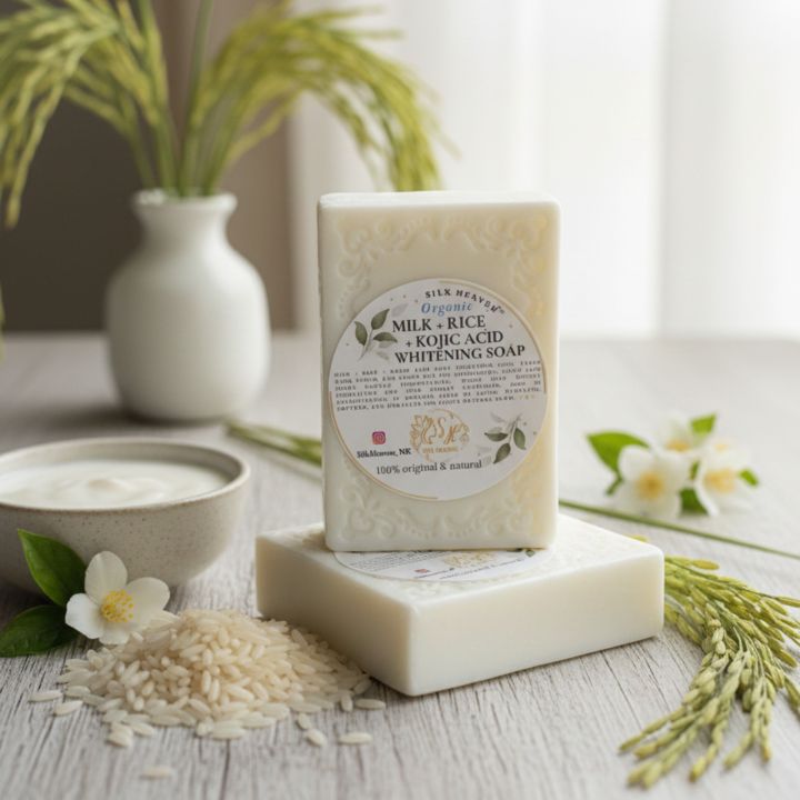 Rice + Kojic Acid + Milk + Vitamin-E Soap | Korean Glass Skin Glow ...
