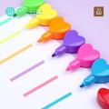 DR BEI Highlighter Pen Heart Bear Hand Account Highlighter Drawing Pen. 