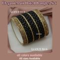 Jewellery for girls Stylish Matt Doted Bangles Kara Set | For Girls and Ladies| Casual and Formal | all sizes in all colors available. 