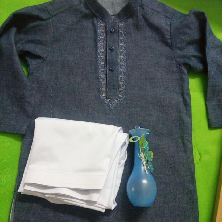 IMPOTED DEMIM KURTA WITH WHITE SHALWAR