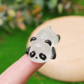 1/3/5pcs Glowing Panda Mini Figurines Miniature Panda Micro Landscape Ornament Glowing In Dark Miniature Flower Potted Decor. 
