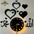 High quality wooden wall clock | Hearts Shaped wall clock | hearts shaped wooden wall clock. 