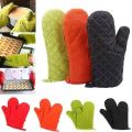 1-Pc Cooking & Baking Gloves High Temperature Microwave Oven Gloves Anti Slip Heat Resistant Gloves Mittens Assorted Colours and Design Fabric-Random color. 
