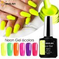 Venalisa Tempered No Wipe Top Coat Base Gel Top Coat Matte Top Nail Gel 7.5ML All Nails Base Top Gel neon color nail polish gel. 