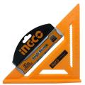 INGCO Angle Square 7x7" Beveled edge , speed square , 90 Degree Positioning Squares ,Right Angle , Triangle Ruler. 