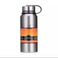 800 ml Stainless Steel Outdoor Water Bottle with Leather Case Portable Outdoor Travel Insulated Water Bottle. 