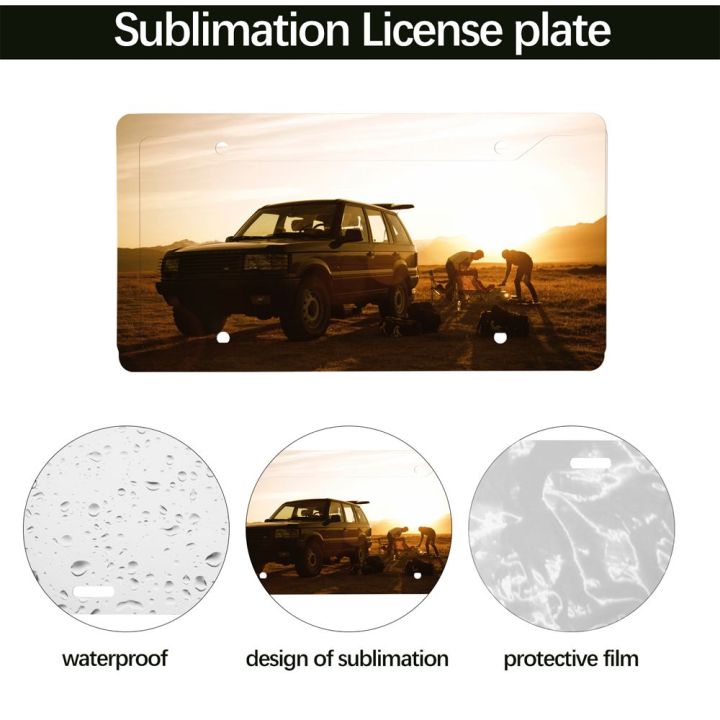 Metal DIY Car Tags Sublimation License Plate Sublimation License Plate Frame Blank License Plate Aluminium Bracket