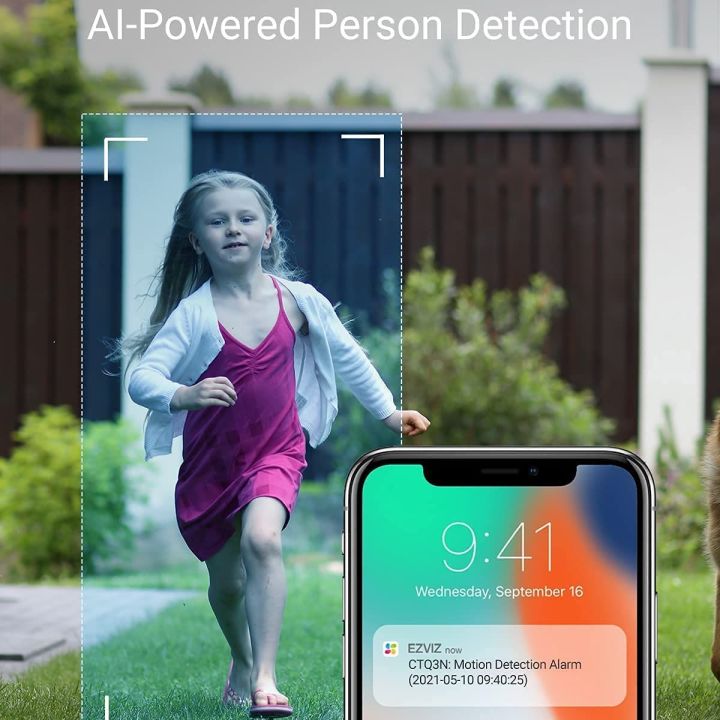 EZVIZ%201080P%20Security%20Camera%20Outdoor%20Colour%20Night%20Vision,%20Person%20Detection,%20IP%2067%20Waterproof,%20Customizable%20Detection%20Zones,%20H.265%20Video%20Compression%20Works%20with%20Alexa%20and%20Google%20Assistant%20(CTQ3N)%20-%20Image%204