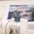 Tardis Necklace Police Box British Telephone Booth London Uk Time Lord Vintage Who Pendant Movie Jewelry Women. 
