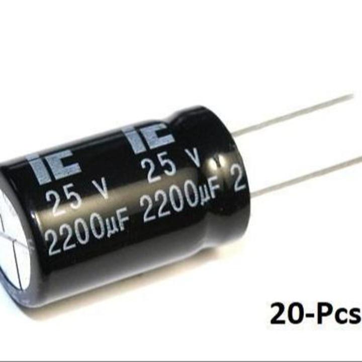 Pack of 20 2200uF 25V Electrolytic Capacitors 2200uF Capacitor | Daraz.pk