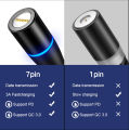 Magnetic Plugs/ Pins/ Connector For Magnetic Fast Charging Cable – 3 Ampere – 7 Pin Connector - Android / Micro USB - Type C – Apple iPhone iOS – Strong Magnet Connector - 360 Degree Rotation - Data Transfer Plug. 