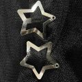 2/200pcs Silver Star Hair Clips for Girl Y2k Filigree Star Metal Snap Clip Hairpins Barrettes Hair jewelry Nickle Free Lead Free. 