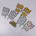 6pcs/set McQueen Car Cake Topper Child Baby Boy Birthday Party Scene Obstacle Birthday Cake Topper Decoration Set Car Racing Car Sports Car Decoration. 