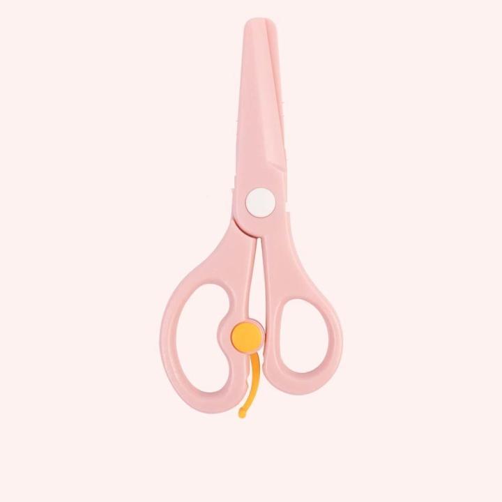 Plastic Color Paper Cutter Lightweight Pink/Green/Cyan Small Round Head Cutter for Arts And Crafts School Projects