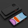 For Apple iPhone 12 Mini - High Quality Matte PC Back Soft TPU Frame Shockproof Color Button with Camera Protection Lens Protection Camera Protective Back Cover Case For Apple iPhone 12 Mini. 