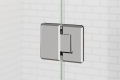 Glass Shower Door Hinge,Brushed Hinges for Glass Doors,Heavy Duty Stainless Steel 180 Degree Cabinet Hinges Glass to Glass. 