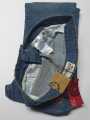 Overdrive Denim Biker Jeans Blue for Motorcycle with CE Armored Protective Pads. 