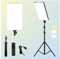 LED Studio Lighting Kit 18" Universal Plug for Photography and Filming with Remote Control. 