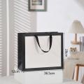 Handbag Creative Flower Gift Bag Kraft Paper Bag Gift Packaging Bag Black White. 