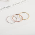 Wholesale 925 Sterling SIlver Pure Simple Slim Ring Small Finger Ring For Girls And Women. 