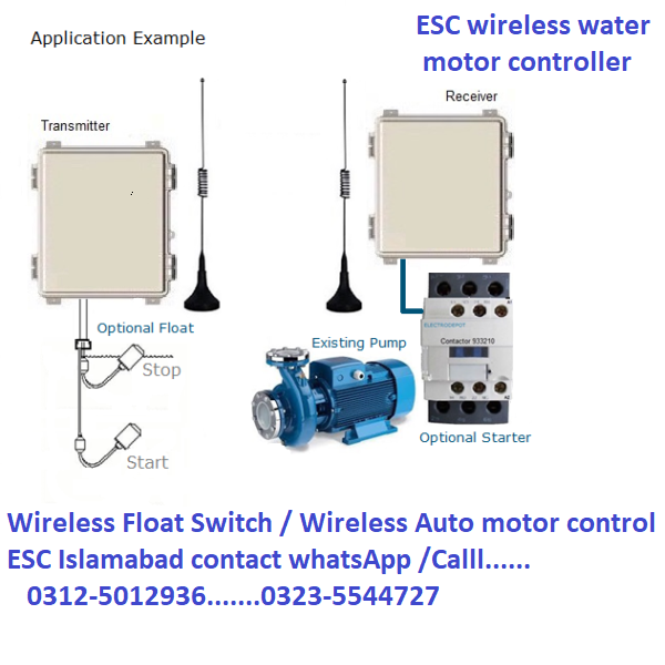wireless water motor auto controller ,wireless float switch , wireless water pump controller , wireless auto float switch , no wire required wireless pani ko auto on off kry