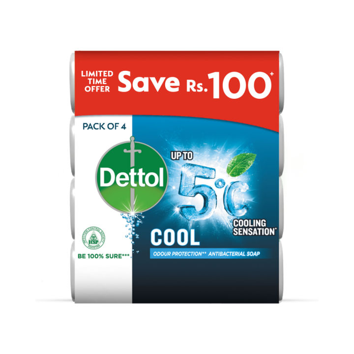 Dettol Soap Cool 110gm - Pack of 4