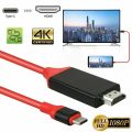1080P Type TV Cable USB C to HDMI-compatible Cable 2M Type-C Micro HD TV Cable Adapters For Samsung Huawei USB-C HDTV Projector. 