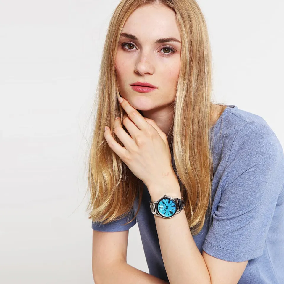 Michael Kors Hartman Blue Dial Silver Stainless Steel Ladies  display picture 1