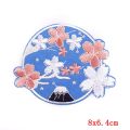 Velcro badge Japan Fujiyama 3D embroidery armband embroidery Velcro patch patch moon gem embroidery Badge. 