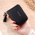 Imported Short Ladies Wallets Purse for Women Stylish PU Leather Wallets for Daily Use Hand Purses for Girls Wallet for Shopping and Casual Card Holder Wallet for Women in Black Pink and Red Zipper Card Holder for Women. 