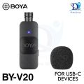 Boya BY-V20 Professional 2.4GHz Wireless USB-C Dual Microphone With Selectable Noise Cancellation. 