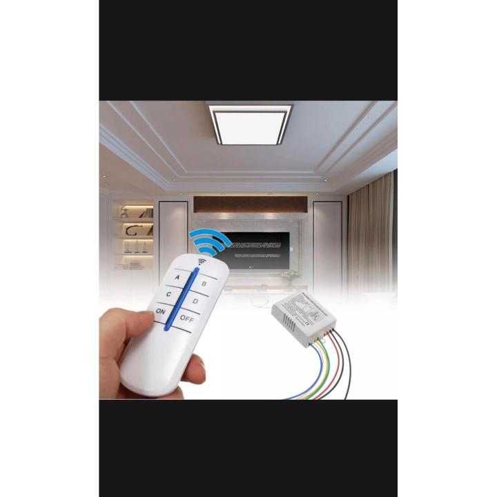 Wireless%20Remote%20Control%20Switch,%20Wireless%204%20way%20Channel%20220V%20On/Off%20Lamp%20Remote%20Control%20Switch%20Transmitter,%20Wireless%20Remote%20Control%20for%20Lights%20&%20Fan,%20Remote%20control%20light%20switch%20kit,%20Remote%20control%20fan%20switch%20kit,%20remote%20control%20kit%20for%20room%20lights%20-%20Image%203