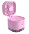 Smiley Fan Humidifier, Mini Desktop Humidifier Spray Fan, USB Cube Folding Fan, Portable Mini Fan Humidifier, Magic Cube Folding Spray Fan, Air Cooled Folding Humidifier. 