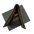 Pocket Size Black Stylish Leather Wallet. 